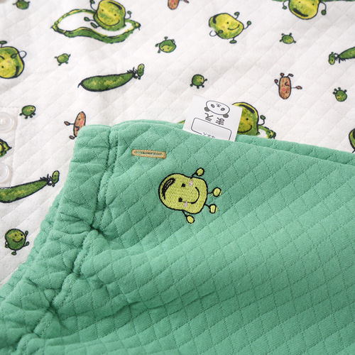 Winter thickened air cotton suit for boys and girls, baby warm home clothes, pure cotton quilted Unicloth k children's clothing drop shipping