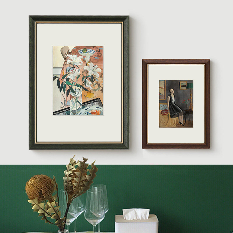 Minimalist Solid Wood American-Style Picture Frame for Wall Hanging, 8inch Tabletop Frames, 20-Inch, 16X24, Light Luxury Outer Frame, A4/A3 Picture Frame, 8K Frame