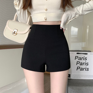 Plus Size High-Waisted Shorts for Women 2025 Summer New Elastic Slim Fit Hip-Hugging Leggings Straight Pants