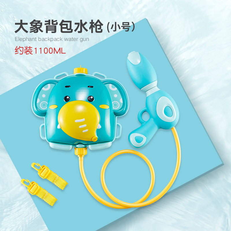 Mochila para niños pistola de agua para niños y niñas kindergarten bebé playa agua rociada agua agua agua jugando juguete pistola de agua extraída