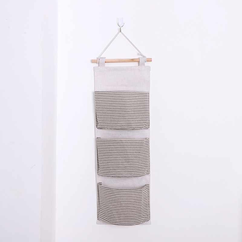 세 개의 포켓 반원형 벽걸이 가방 인기 컬러 파인 그레이 스트립