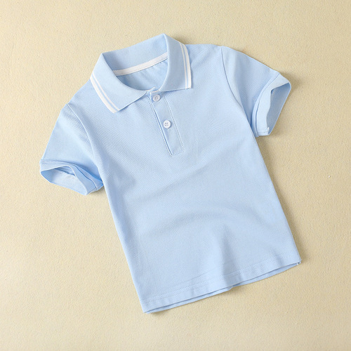 Summer class uniform, sports meet graduation photo, kindergarten clothes, school uniform, polo shirt, middle child, poplin short sleeve