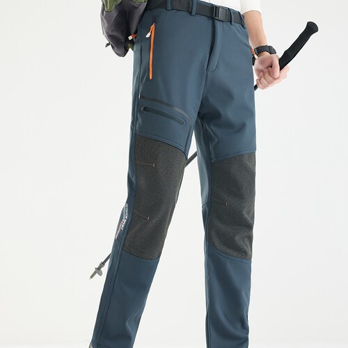 Pants for Men Autumn Sports Long Hiking Pants for Women, Elastic Breathable, Couple Insulated Windproof Pants, Insulated and Thick