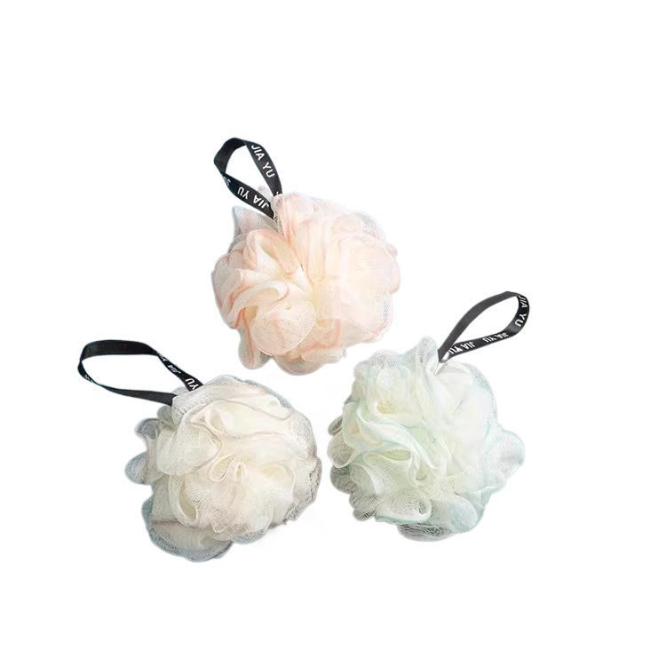 Bola de baño grande nueva flor de baño suave no dispersa durabilidad linda chica bola de baño lavabo espalda