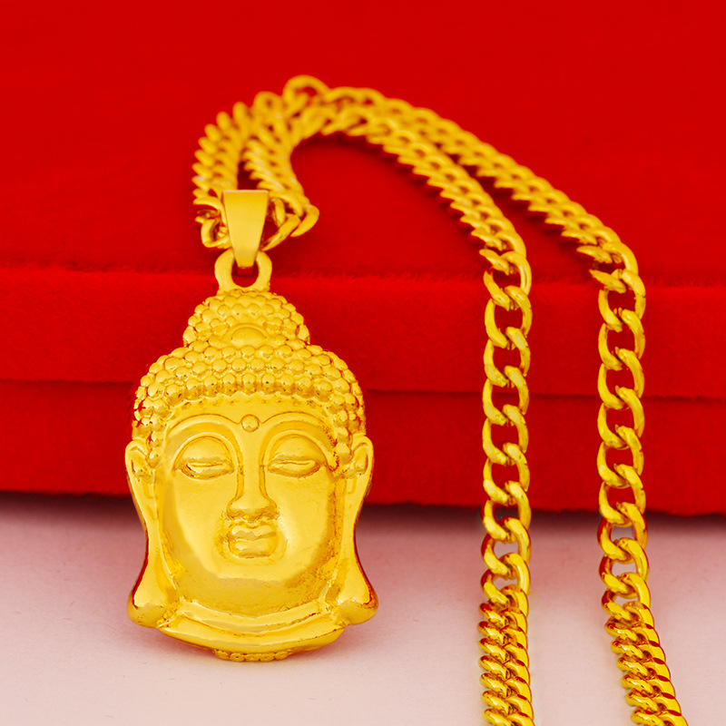 Verguld maitreya hanger ketting voor dames nationale trend stijl_voghion.com