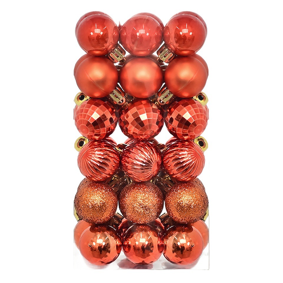 Transfronteriza decoraciones de Navidad Bola de galvanoplastia árbol de Navidad colgante bola decorativa bola colgante 3cm-36pvs BOLA DE Navidad