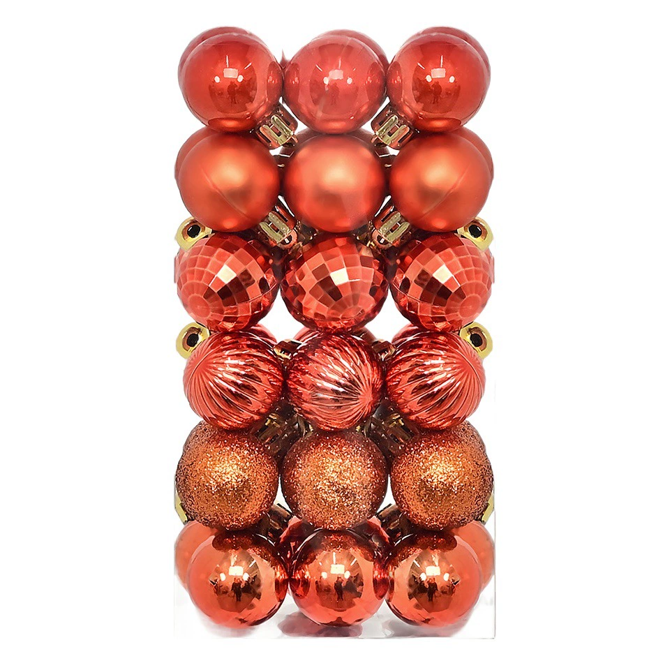 Трансграничные рождественские украшения гальванический шар Рождественская елка подвеска декоративный шар висит шар 3см-36pvs Рождественский шар