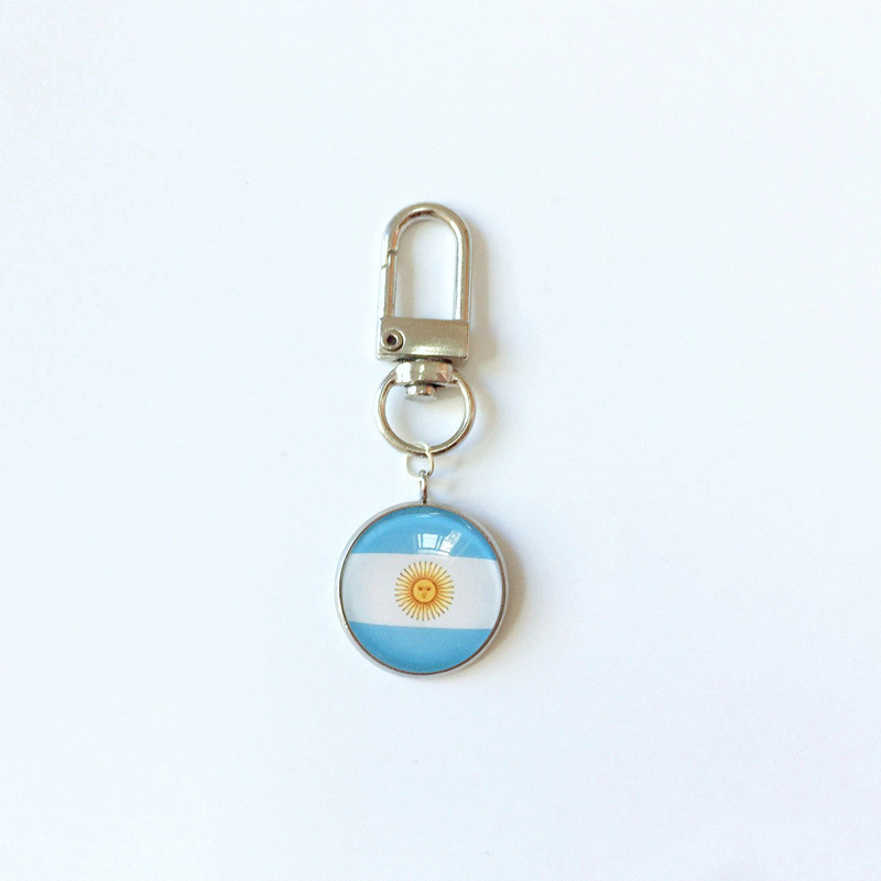 13g Weight Bag Pendant, Keychain Classification 1 Piece Quantity Holiday, Daily Occasion 316 Stainless Steel , Alloy Material National Flag Pattern Epoxy Design Simple Style Style 1 Piece Simple Style National Flag 316 Stainless Steel Alloy Epoxy Bag Pendant Keychain 14