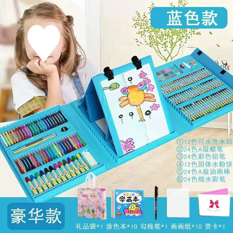 Игрушка, подарочная коробка, детские цветные карандаши