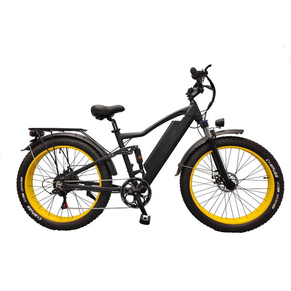 Electric shock-absorbing mountain bike