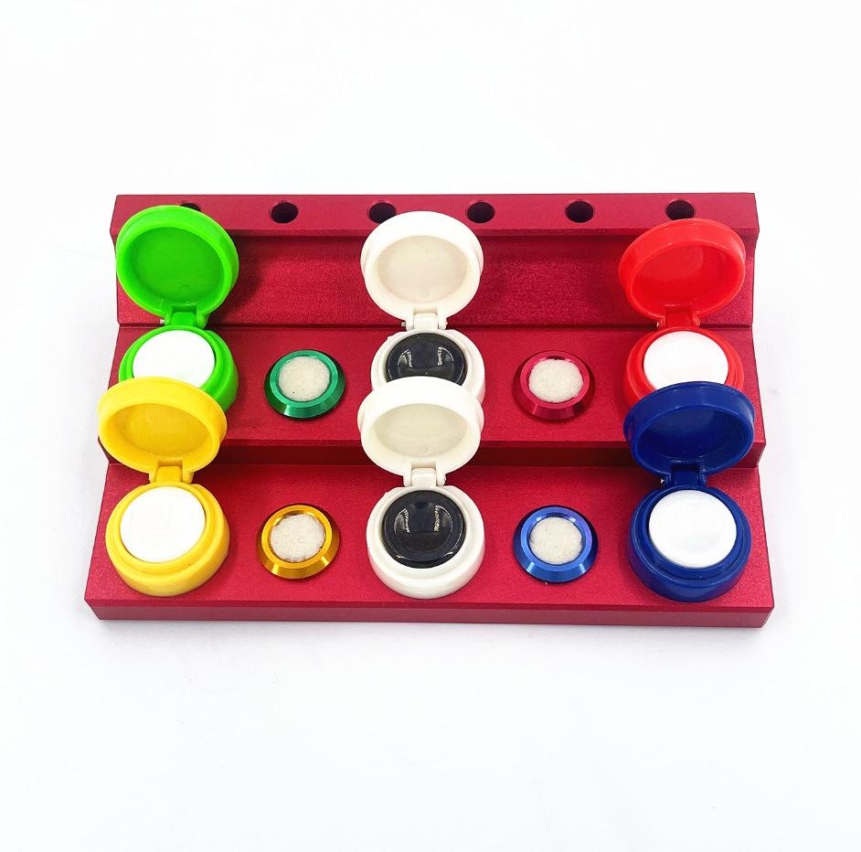 修表工具 六目油碟 油扒 手表点油 机芯点油上油 点油笔座