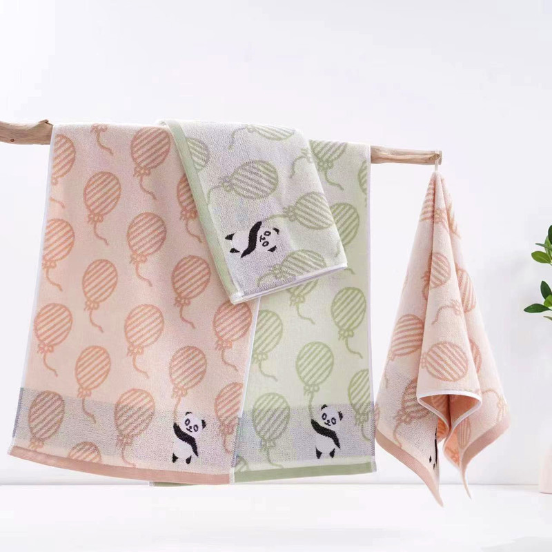 Colorful cotton towel non-fading yarn-dyed soft absorbent home daily supermarket convenience store wholesale ladies face towel