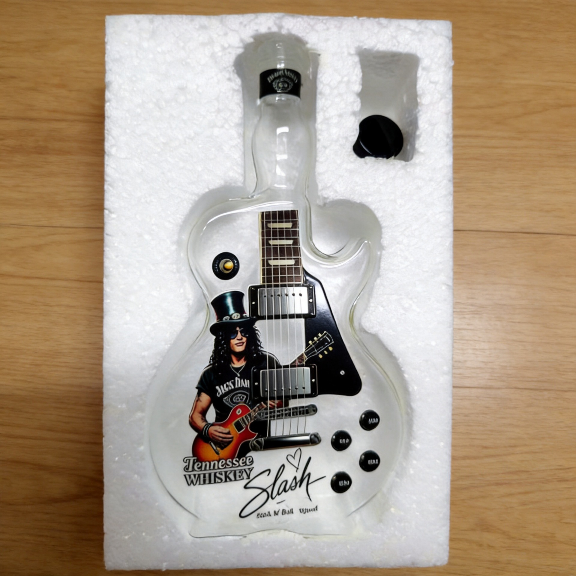 Nuevos productos transfronterizos de guitarra de rock botella de whisky estación independiente de alta venta botella de vidrio de silicona Tennessee image 5