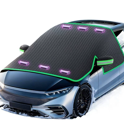 snow cover, thickened for winter — Car snow shield