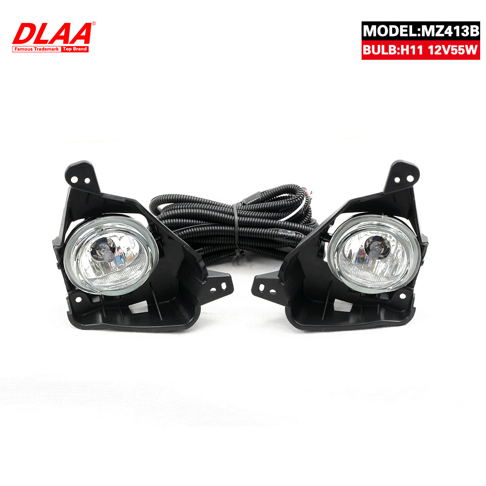 Aplicable a 10 / 11 / 12 / 13 / 14 modelo de dos compartimentos Mazda 2 conjunto de lámpara de niebla delantera M2 luz de viaje diurna luz de barra delantera