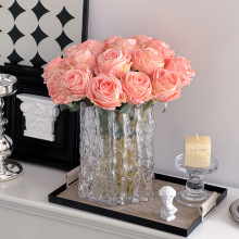 批发假花玫瑰仿真花摆设干花束客厅餐桌轻奢高档仿生花一件代发