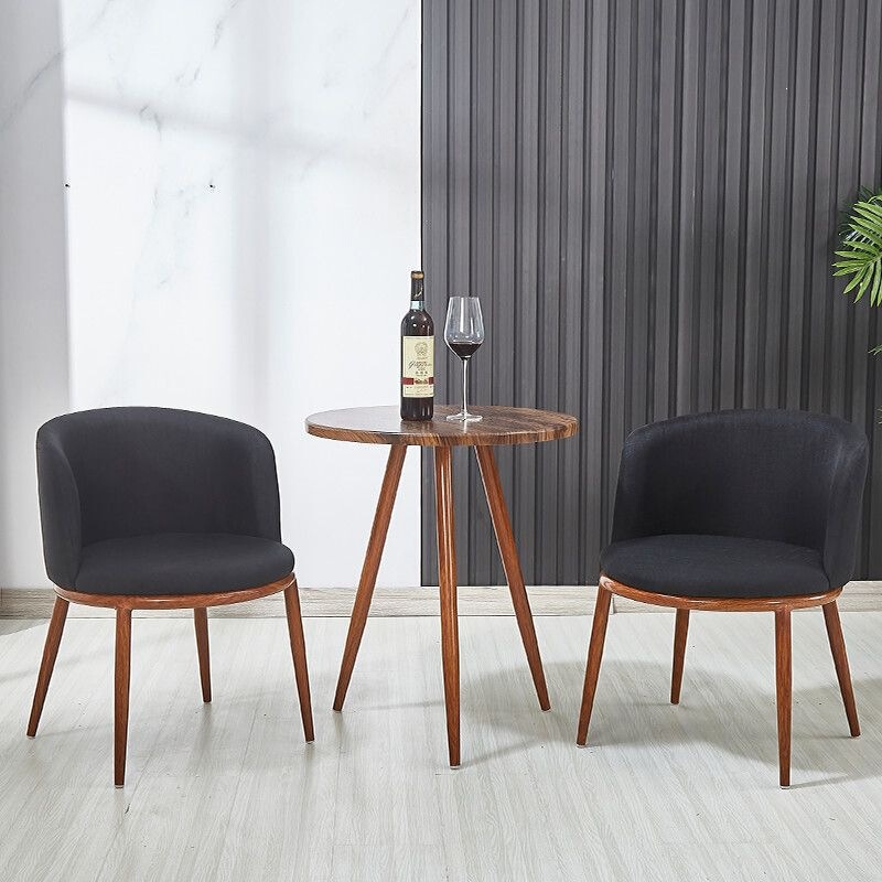 Nordic-style dining table and chair set, faux solid wood, modern minimalist design, suitable for small spaces, balcony, creative leisure, and tea shop chairs Nordic-style dining table and chair set, faux solid wood, modern minimalist design, suitable for small spaces, balcony, creative leisure, and tea shop chairs