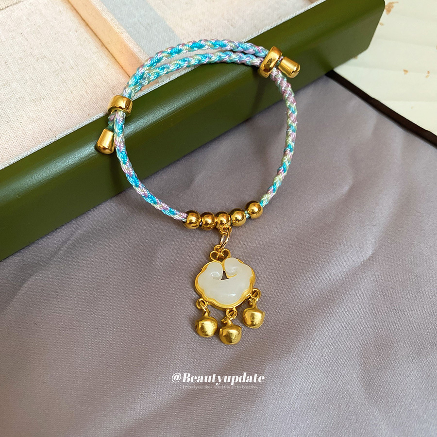 Dragon Boat Festival colorido cuerda tejida bolsa de la suerte colgante pulsera nueva pulsera de todo fósforo de moda china joyería de alta gama de nicho