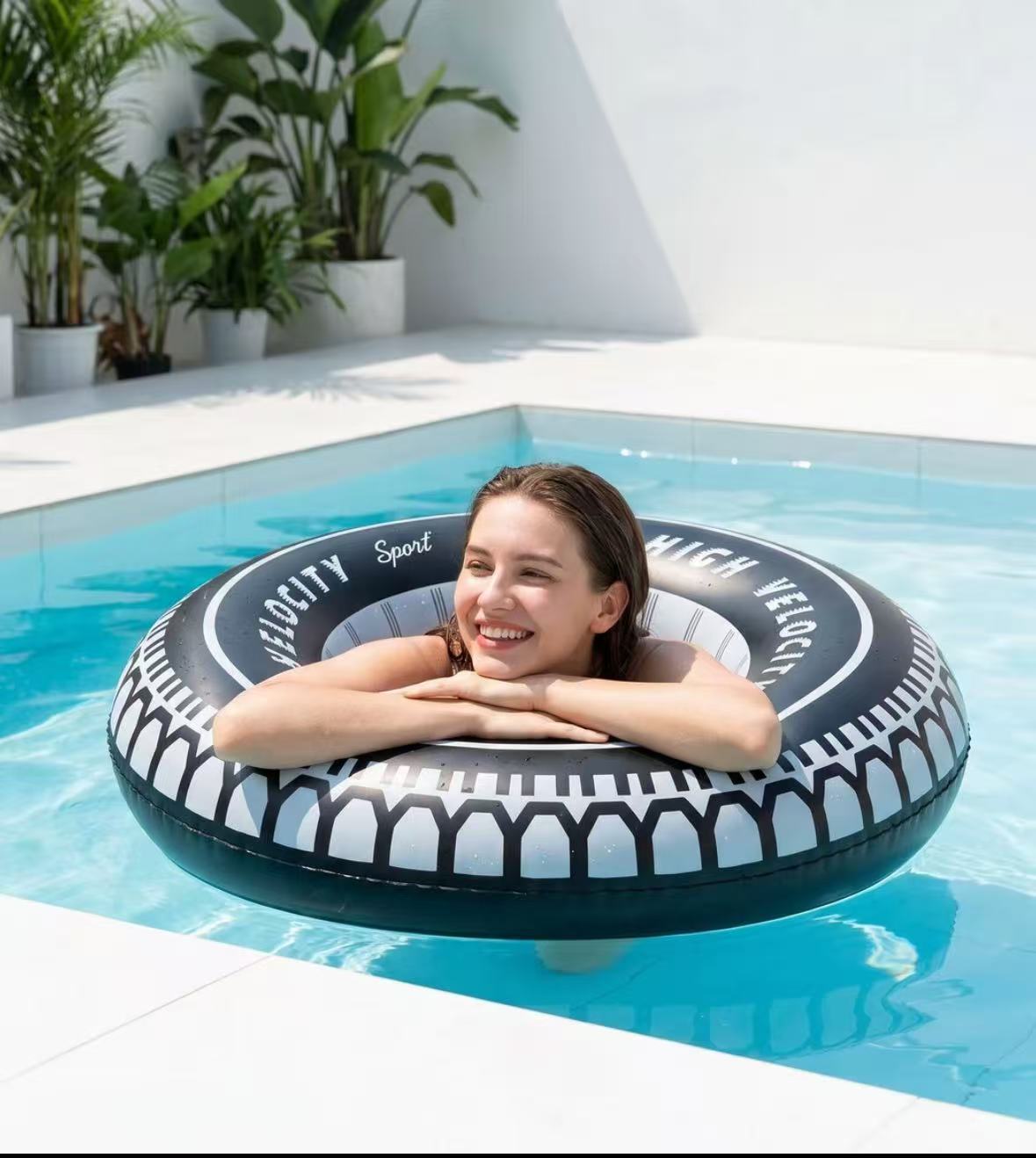 Anillo de natación neumático de simulación, anillo de natación neumático adulto, anillo flotante de agua, anillo flotante de piscina, props de fotos, anillo de natación