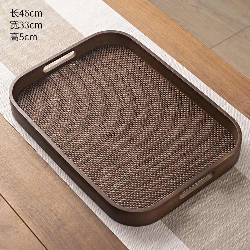 43*33*5 handle walnut square + placemat [circle series]