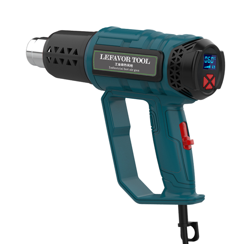 Pistola de aire caliente de control electrónico de temperatura transfronterizo 2000W pistola de aire caliente de grado inteligente línea de soplado pistola de película pistola para hornear