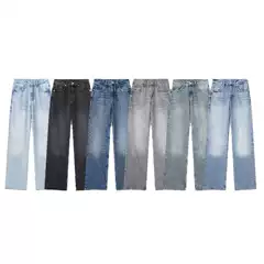 New Spring 2025 Women's Casual High-Waist Wide-Leg Long Jeans for Overseas Market 6045129