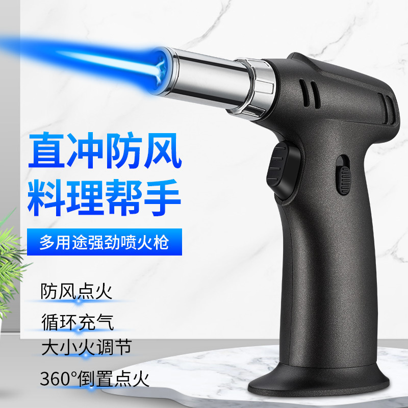 Cigar special moxibustion lighter windproof direct home igniter spray gun handheld electronic fire gun wholesale Cigar special moxibustion lighter windproof direct home igniter spray gun handheld electronic fire gun wholesale