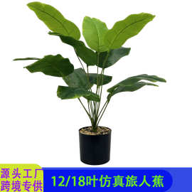 仿真绿植北欧造景室内办公室园林落地摆设装饰旅人蕉芭蕉假树盆栽