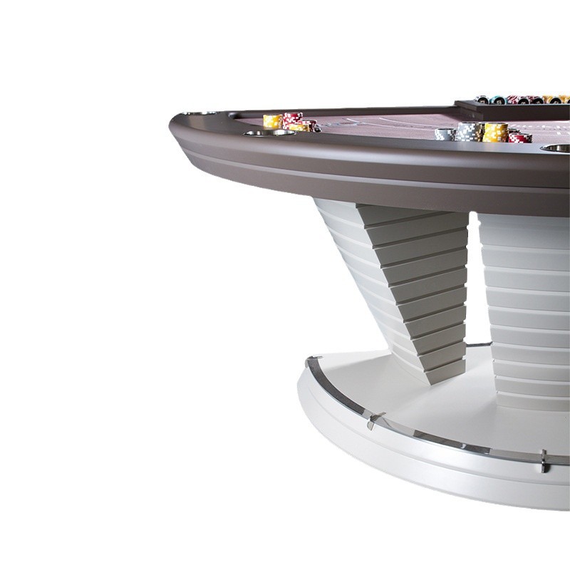 Table de póquer especial de 21 puntos de Texas italiano 2024 mesa de ajedrez semicircular de alta gama mesa de fichas muebles de entretenimiento