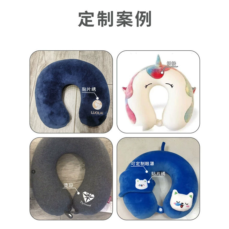 Cartoon neck pillow at lunchtime for traveling, custom-made, with neck protection