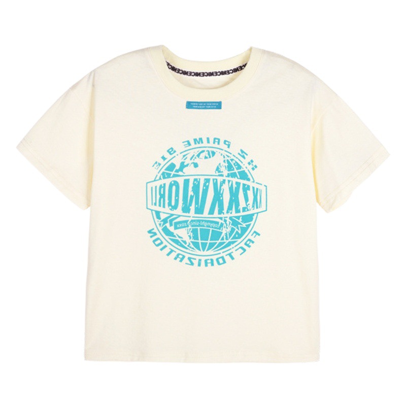 Camiseta de manga corta de estilo coreano de moda para mujer de moda 2023 Verano suelto todo partido casual de manga corta para padres e hijos