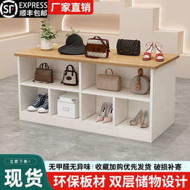 服装店双面格中岛桌展示柜台女装店铺中间摆放陈列流水台展示桌