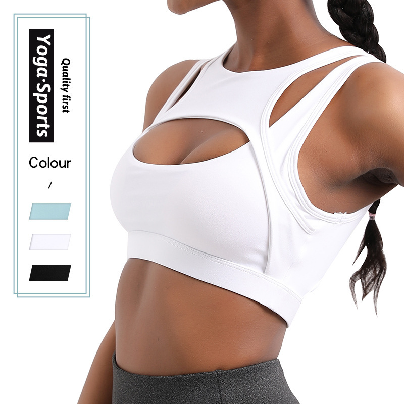 Large Chest New Sports Underwear Women's Shockproof Push-up Sports Bra Running Fitness Yoga Underwear Sports Vest Large Chest New Sports Underwear Women's Shockproof Push-up Sports Bra Running Fitness Yoga Underwear Sports Vest