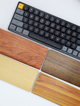 键盘手托木质垫板花梨印logo木质鼠标垫男女腱鞘护腕垫机械办公桌