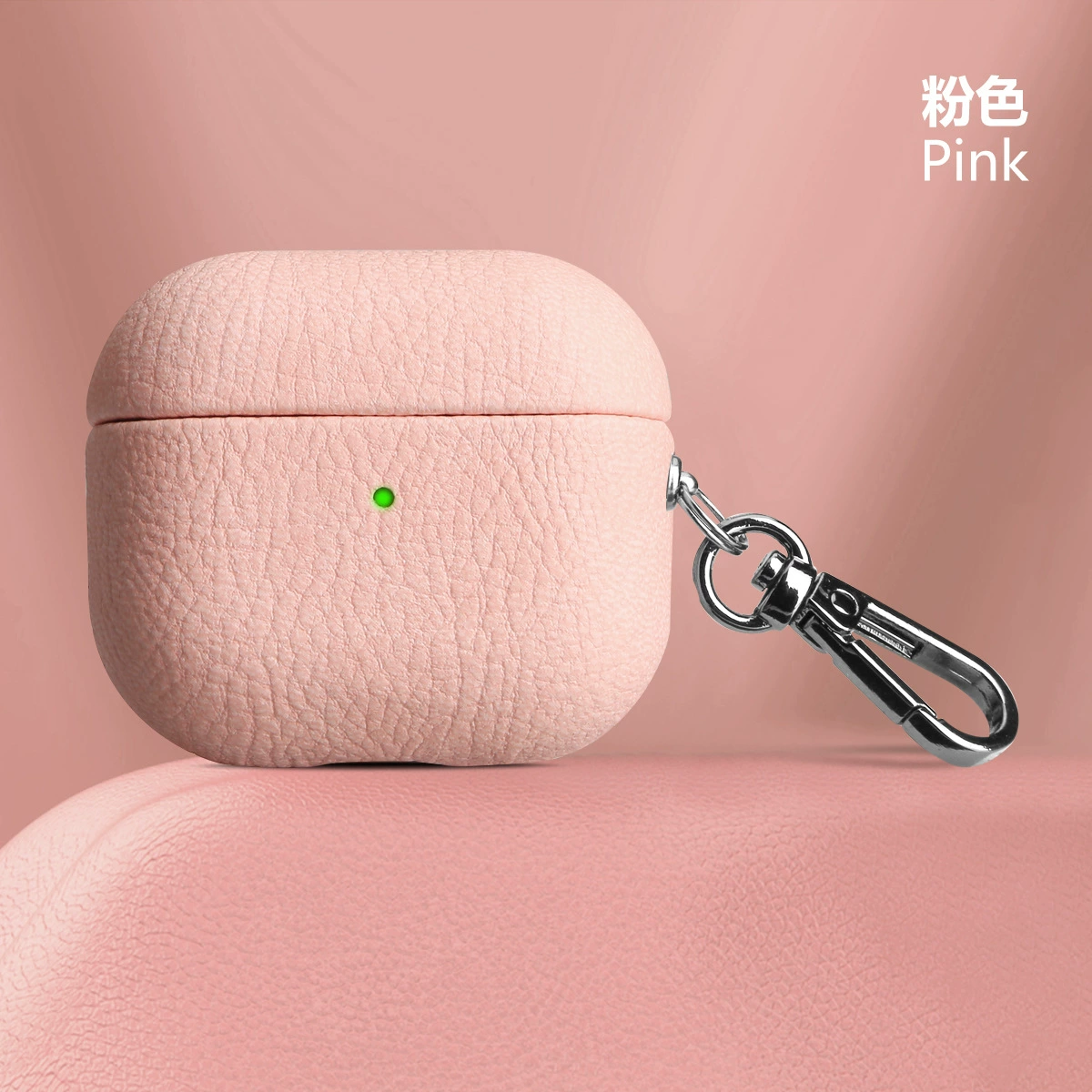 Applicable to AirPodSPro2 lychee headset cover 2 generation 3 generation full -bag leather ear shell Pro soft shell PU leather