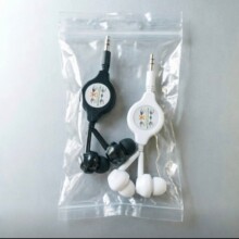 适用苹果安卓手机耳机伸缩线圆孔3.5mm伸拉耳机MP3收拉耳机线厂家