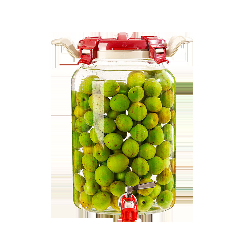 vidrio grueso resistente a altas temperaturas ciruela verde y arroz frasco