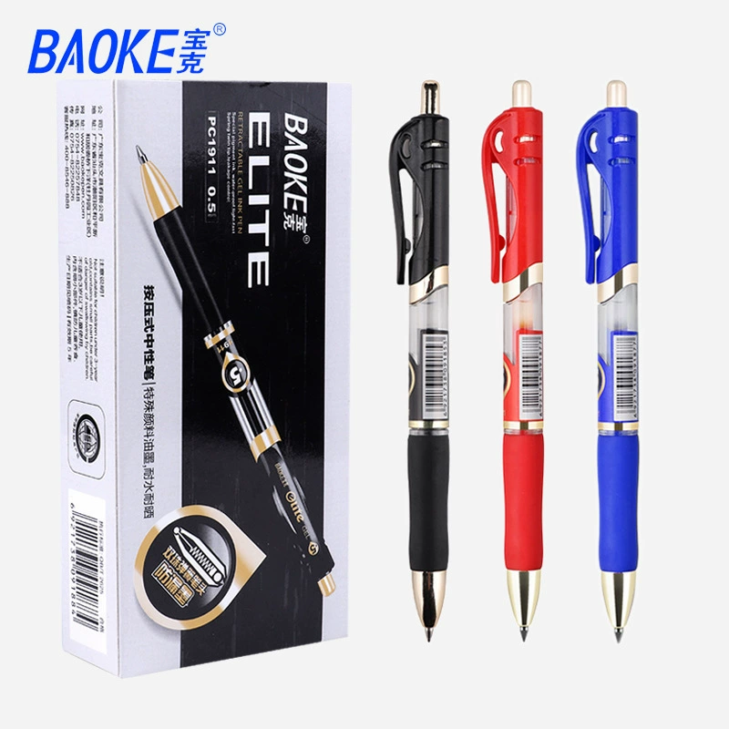 Гелевая ручка Baoke Pc1911 0,5 мм Студенческая Водяная ручка 0,7 водостойкая, не размазывающая офисная ручка для печати подписи