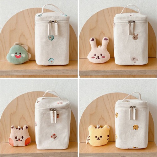Korean Instagram Little Bear Insulated Mommy Bag Children's Lunch Bag Baby Food Cooling Bag Outing Picnic Nursing Bag