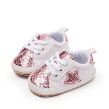 Z 65721 Sequin anti-slip baby prewalker shoes ��Ƭ����Ӥ��ѧ