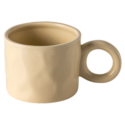 Huge Affordable Mug Features Hammered Breakfast Cup Daily Couple Cup Office Water Cup Slightly Flawed