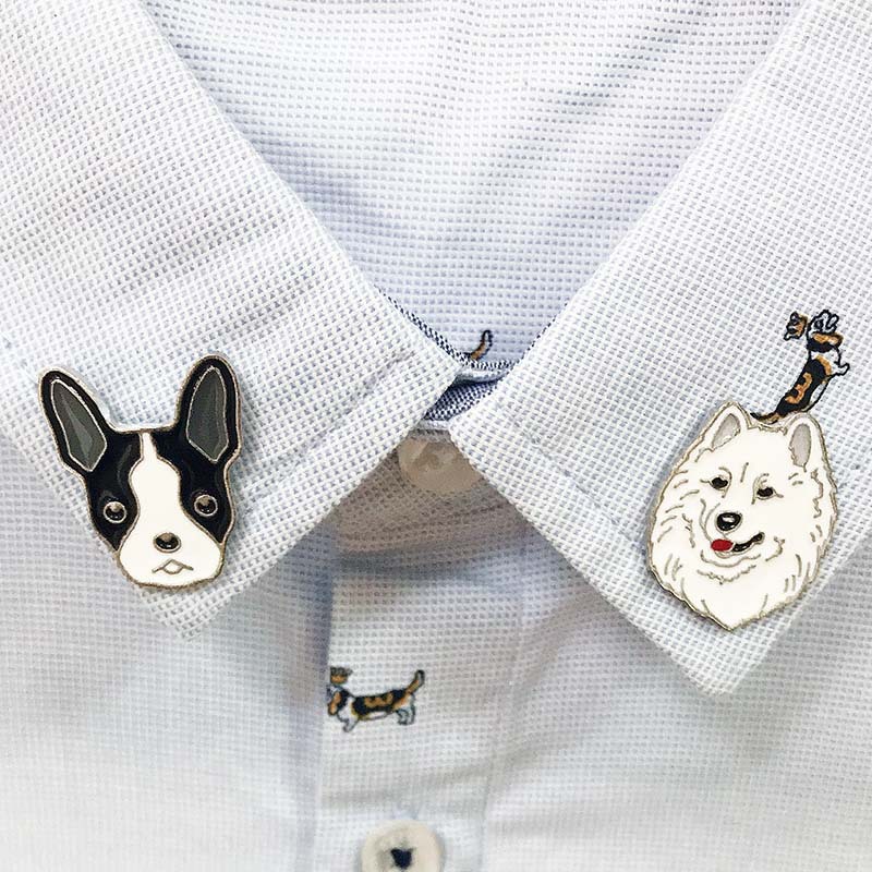 Cute Animal Dog Alloy Enamel Unisex Brooches display picture 5