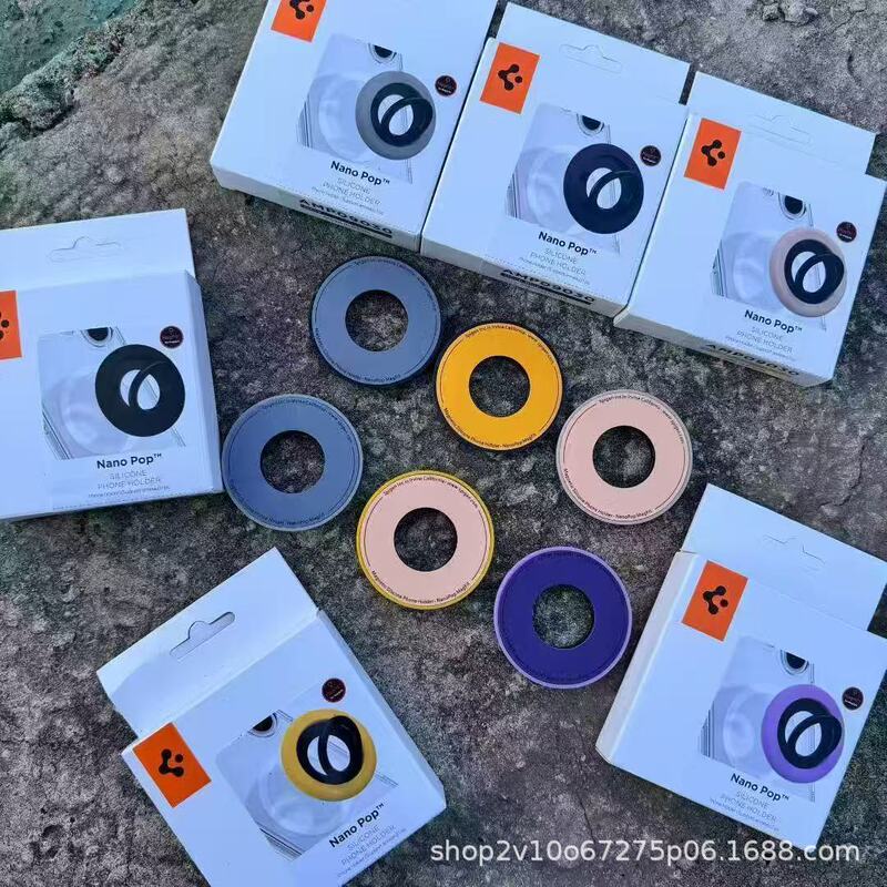 Suitable for Apple and Samsung Universal Ring Stand, Spigen Protective Magnetic iPhone Anti-Drop Nano Pop Back Sticker