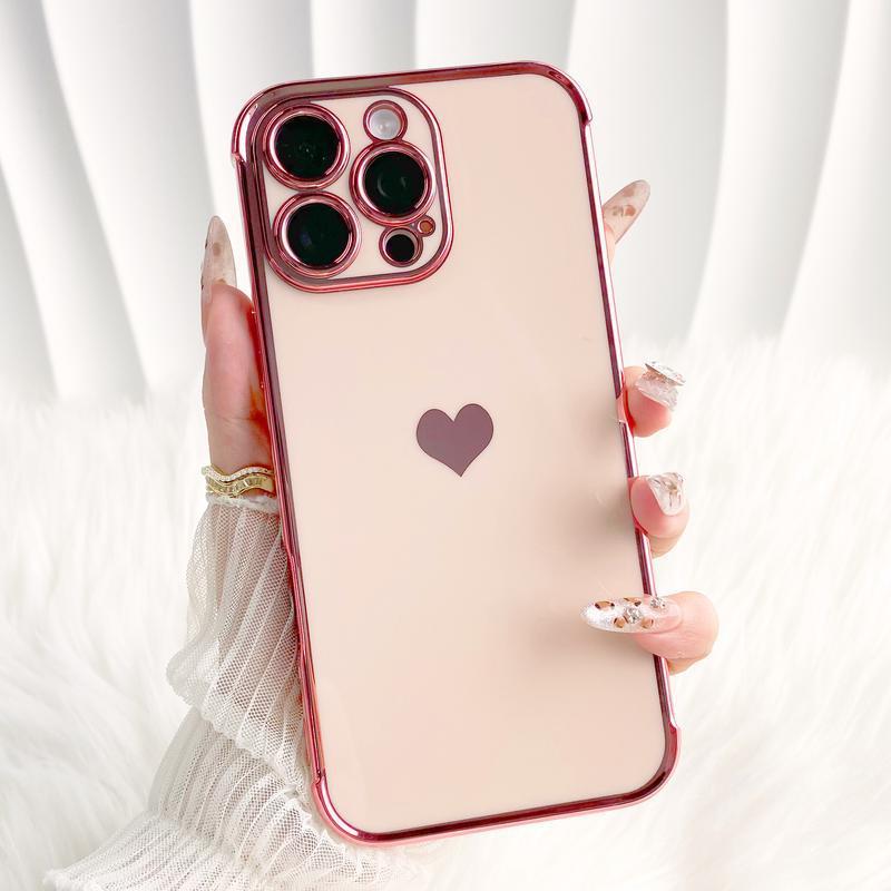 L 38436 Electroplated Love Phone Case 电镀爱心手机护套|ms
