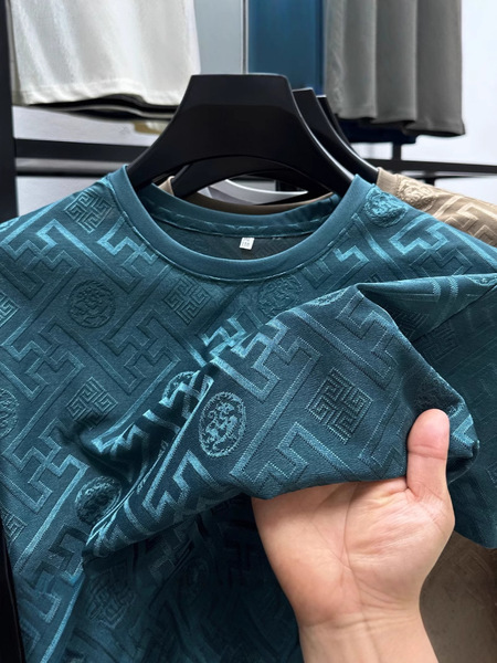 Breathable casual silk fashionable thin summer T-shirt with a round…