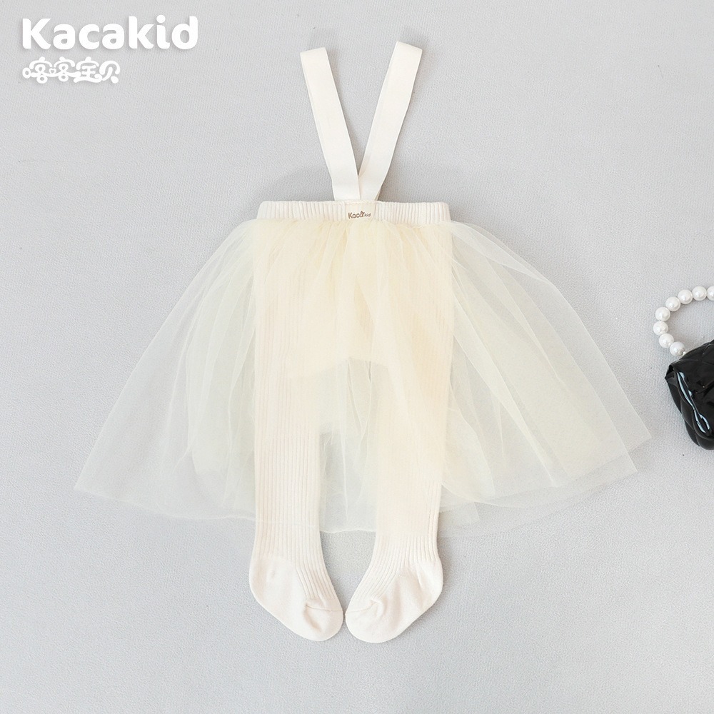 Pantimedias de correa para bebé de primavera y otoño cuidadosamente seleccionadas, pantimedias de protección del vientre de cintura alta, leggings de color sólido para bebés y niños pequeños