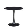 Tulip table living room dining table Nordic minimalist small round table roasted white leisure home coffee table negotiated table