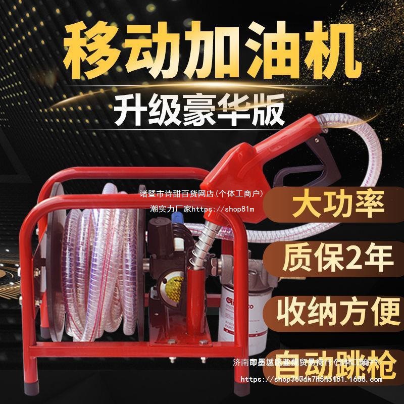柴油电动抽油泵12V24V220伏加油泵自吸泵大功率加油枪计量加油机