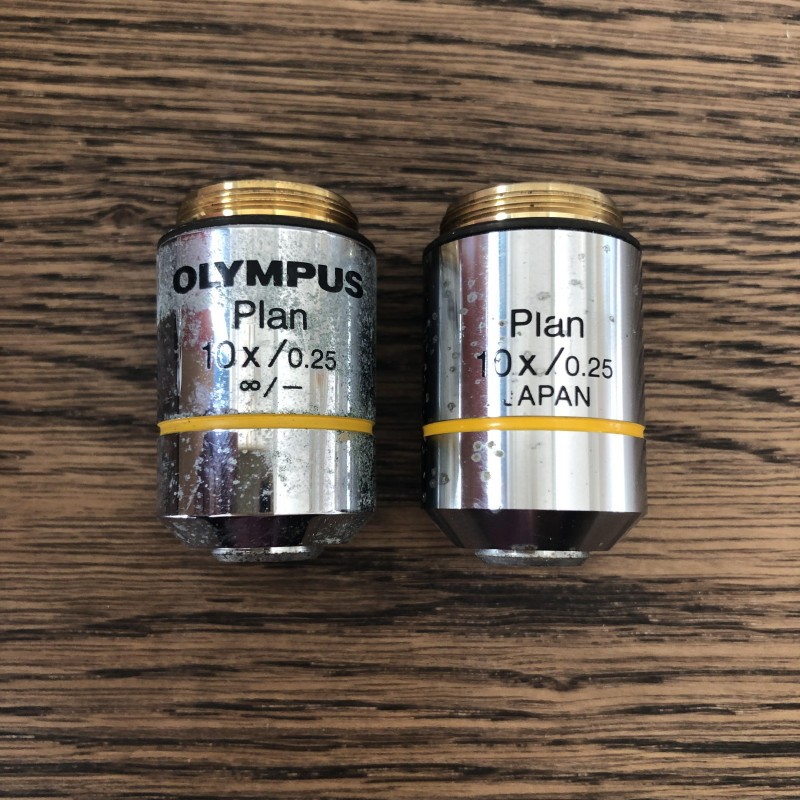 OLYMPUS奥林巴斯Plan 10X/0.25显微镜物镜 镜片完好