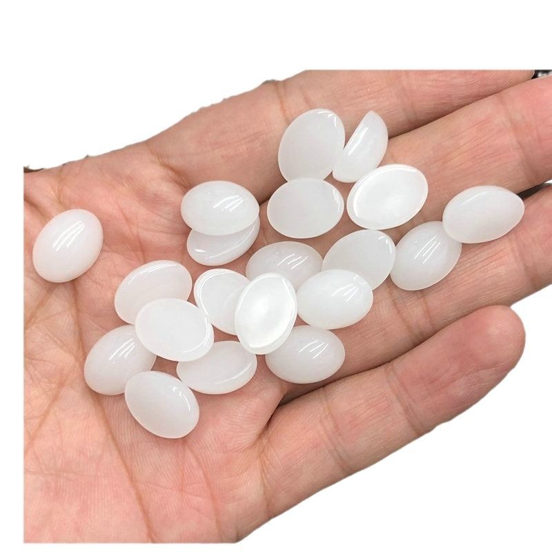 Venta directa de fábrica 10*14mm superficie de anillo imitación piedra preciosa piezoeléctrica cristal parche de vidrio hecho a mano bricolaje accesorios de joyería al por mayor image 6